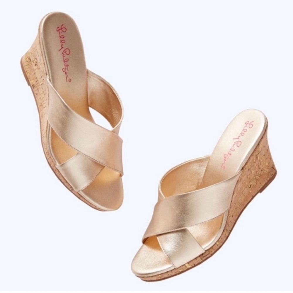 Lilly Pulitzer Selena Slide Wedge Sandals